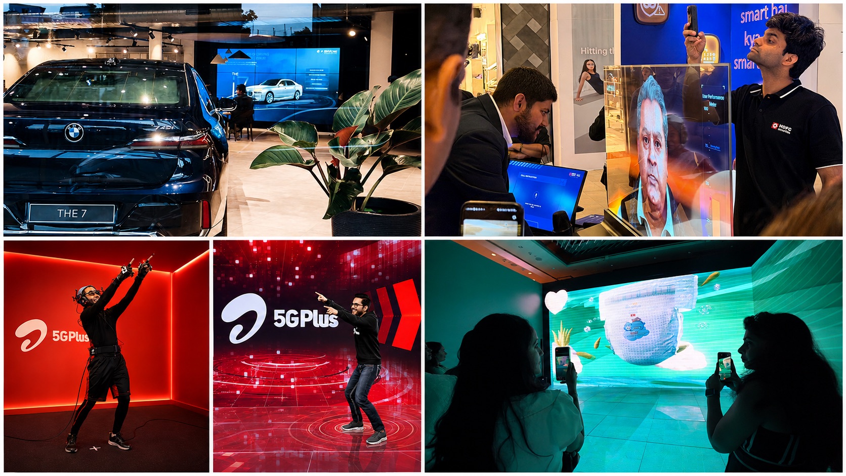 immersive experience center showcasing automotive, banking, telecom and FMCG interactive brand activations